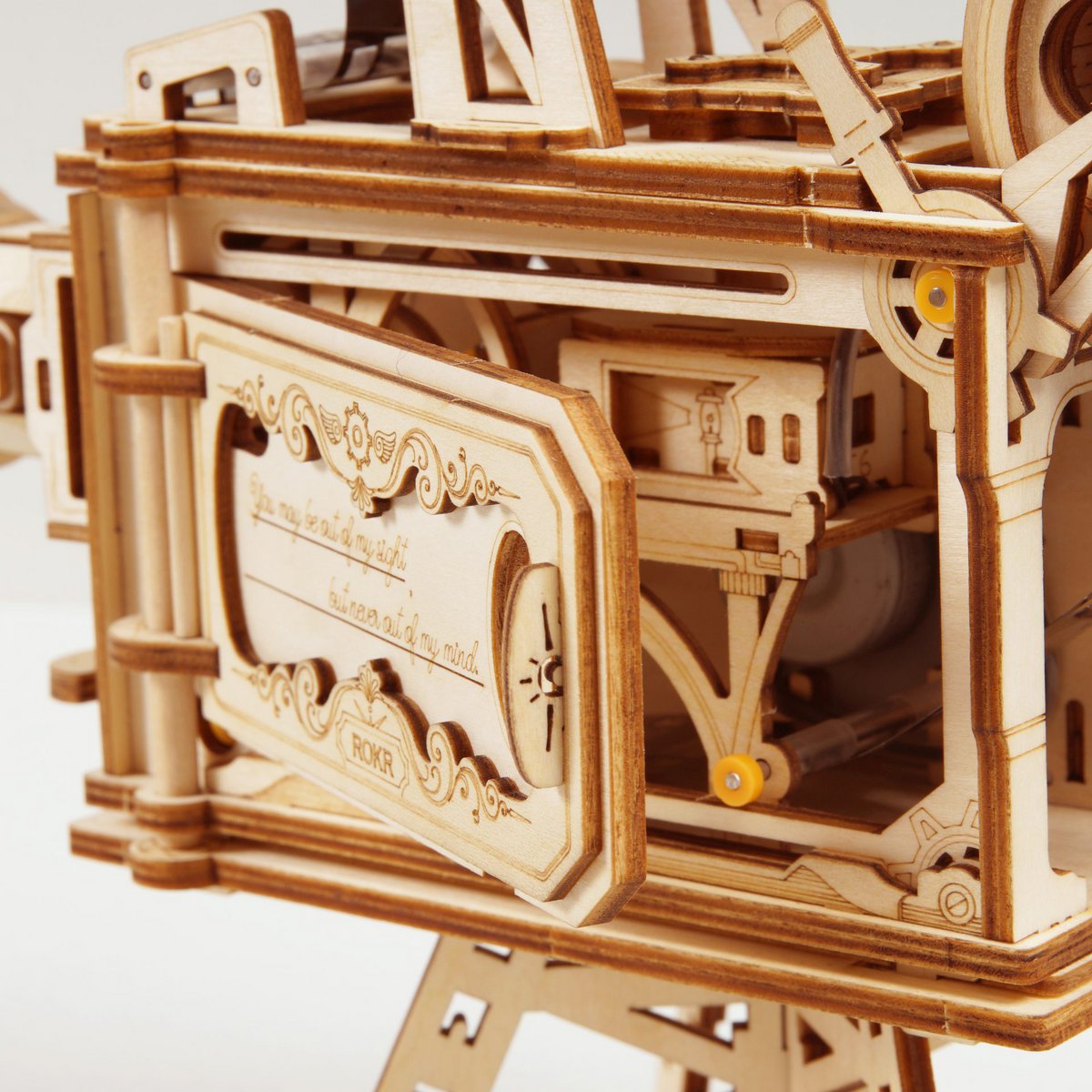3D Wooden Puzzle - Enter the Magical World of Cinema with Vitascope/Film Projector