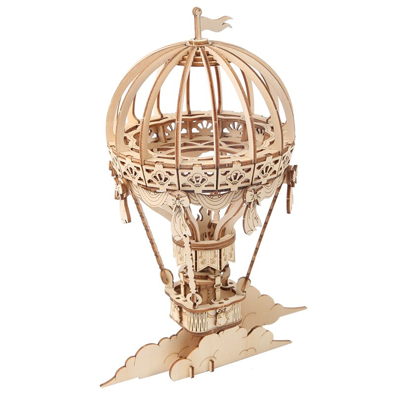 Escape to a World of Creativity with the 3D Wooden Puzzle Hot Air Balloon