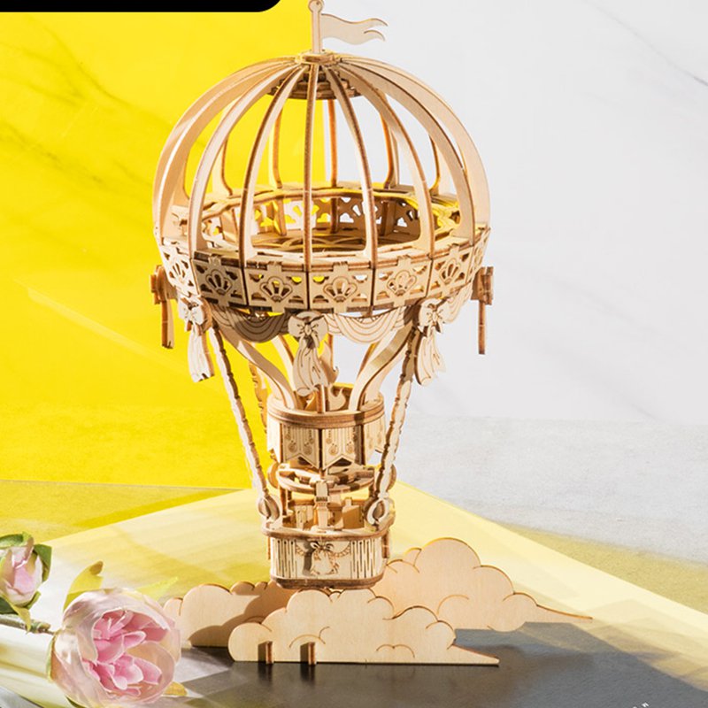 Escape to a World of Creativity with the 3D Wooden Puzzle Hot Air Balloon