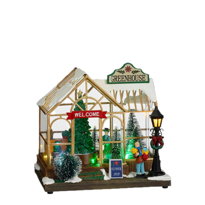 Beleef de Magie van de Winter met de Kerstdorp Miniatuur Winter Kweekkas!